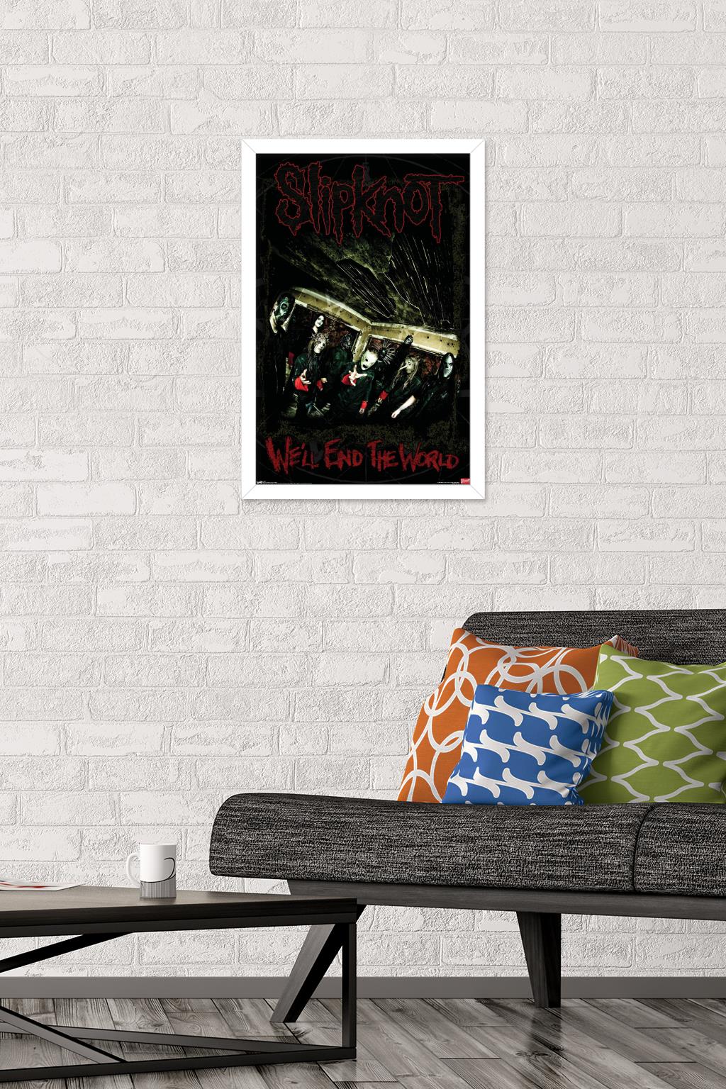 Slipknot - End The World Wall Poster, 14.725" x 22.375" Framed