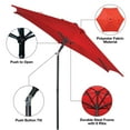 thumbnail image 3 of Mainstays 7.5ft Tomato Red Round Outdoor Tilting Push-Up  Market Patio Umbrella, 3 of 6