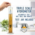 Fermentaholics Hydrometer Kit with Hydrometer, Plastic Test Jar Monitor ABV