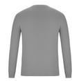 thumbnail image 6 of Hueook Sweater Men's Youth Fashion Casual Color V-Neck Long Sleeve Sweater Dark Gray L, 6 of 6
