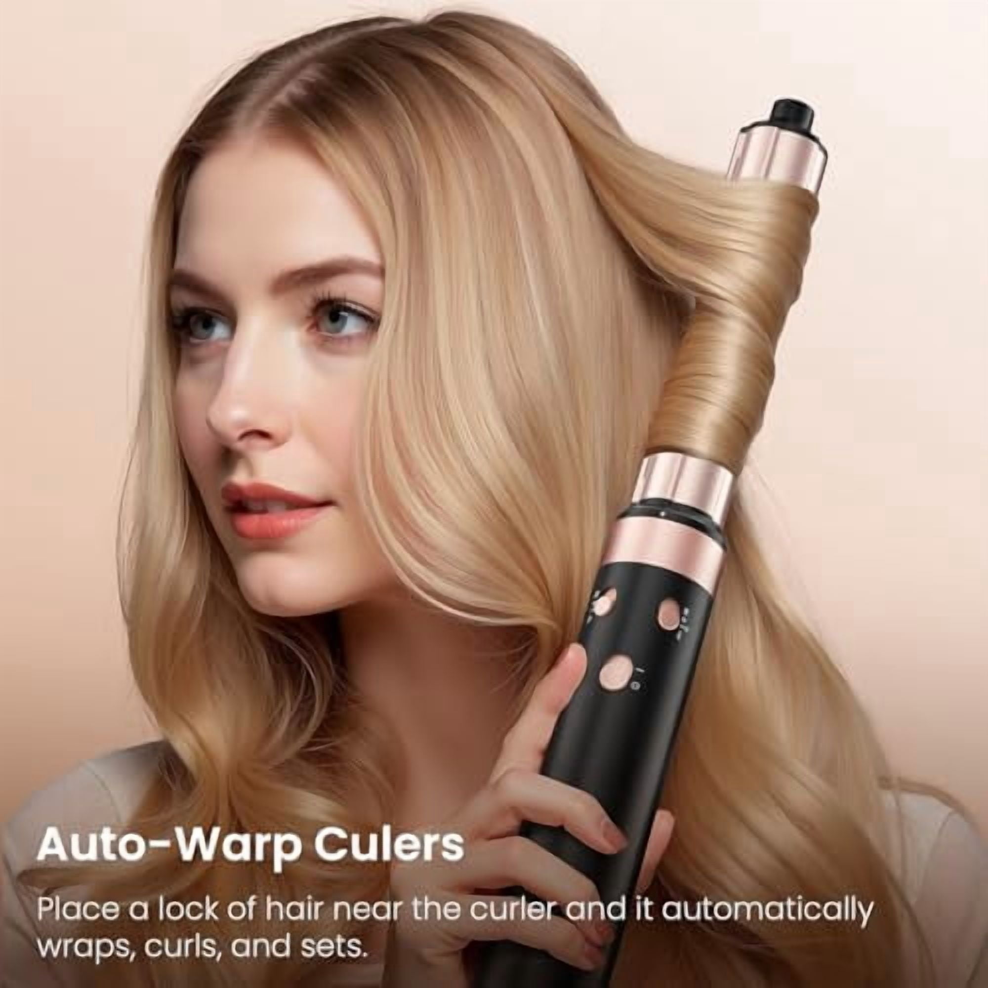 3 in 1 Hair Styler, High-Speed Hair Dryer with Air Styler with Long Barrel Air Styler, Dual Voltage Hair Tools Styling