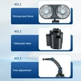 thumbnail image 6 of XGFHYJEH Car Fan, Fan for Car, Portable Fan for Car, Car Fan for Dashboard, Usb Fan for Car, Car Fans that Blow Cold Air, Car Fans for Cooling inside a Car, 6 of 7