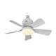 thumbnail image 3 of Ventilador de Techo Pequeño con Luz Led Regulable de 3 Colores (3000K-6500K) y Casquillo E26/E27 | Incluye Extensor de Casquillo | 12W | 1 Ventilador, 1 Base y 1 Varilla de Conexión, 3 of 7