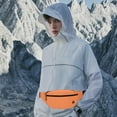 thumbnail image 3 of dajkiuy Fanny Pack for Men Women, Waterproof Sports Waist Bag Pack, Belt Bag for Travel Hiking Running,Easy Carry Any Phone,Wallet (Orange), 3 of 6