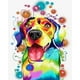 thumbnail image 1 of Pintura de diamantes (DE6068) Perro de color de resina DIY Póster de arte de diamantes de imitación cuadrados 20X30cm FLhrweasw Nuevo, 1 of 1