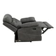 thumbnail image 5 of Steve Silver Micro-suede Rudger Manual Recliner, Gray, 5 of 7
