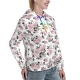 thumbnail image 6 of Honeii Rose Flowers Pattern Womens Oversized Hoodies Long Sleeve Sweatshirts Pullover Fall Outfits with Pocket-X-Large, 6 of 7