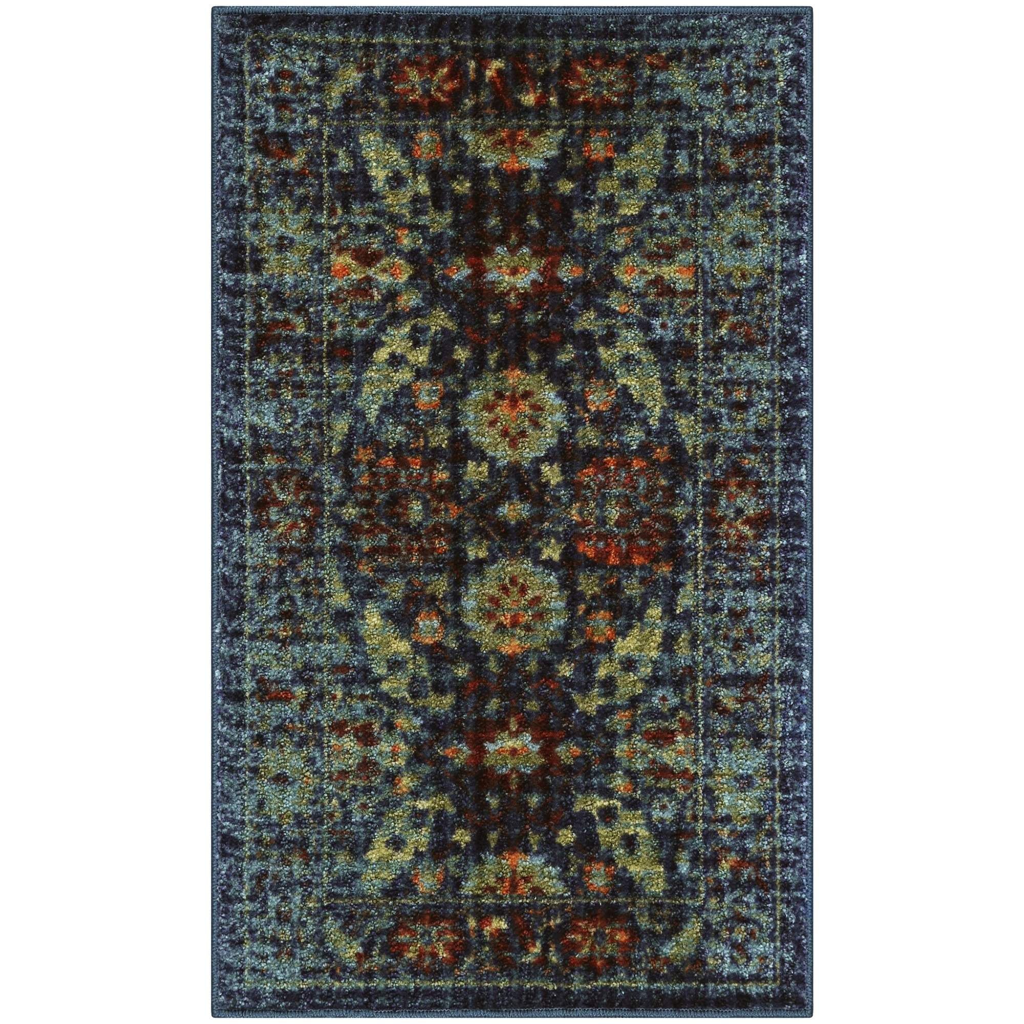 Better Homes and Gardens Distressed Multi Blooms Textured Print Area ...