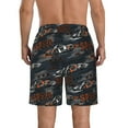 thumbnail image 3 of Kdxio Cool Sports Car Pattern Mens Casual Shorts - Drawstring Summer Beach Sports Shorts for Men, 3 of 9