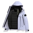 thumbnail image 2 of Mens Ski Jacket 2 in 1 Waterproof Snow Coat Winter Thick Warm Snowboarding Mountain Windbreaker Outwear, 2 of 3