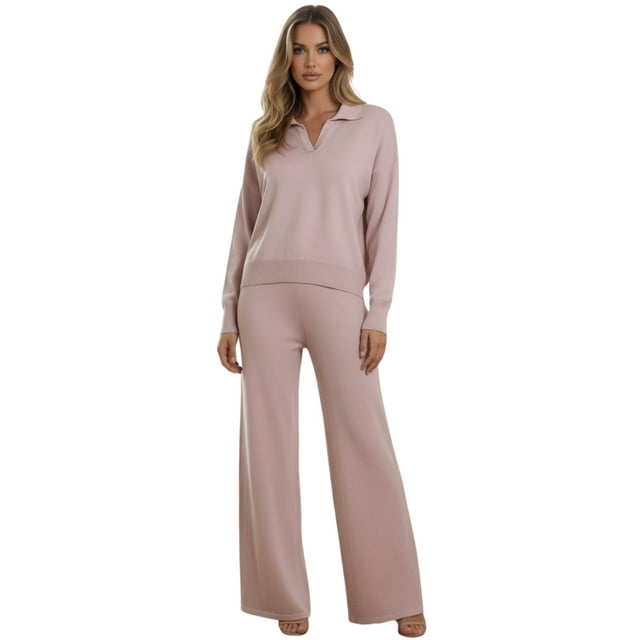 Conjunto Para Dama Casual Elegante Pantalón y Suéter Moderno
