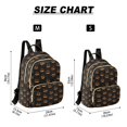 thumbnail image 3 of JIALIOU Mini Backpack Purse for Women Quilted Casual Daypack Small Travel Shoulder Bag, Orange Halloween Pumpkin Face, 3 of 7