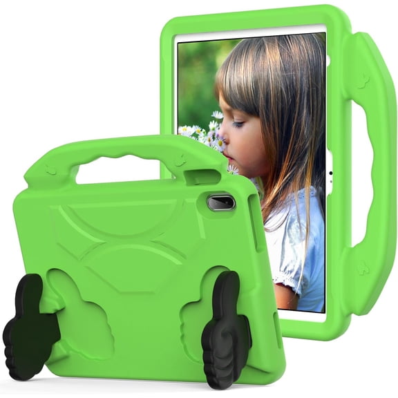 HCTian Compatible with iPad (A16) 11th Generation 11 Inch Kids Case,Impact-Resistant Shell Lightweight Foam Bumper Protective EVA Case Shockproof Cover Handle Stand for Children Proof Cover