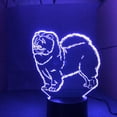 thumbnail image 4 of YSITIAN Chow Chow Dog 3D Lamp Night Light Kid Toy LED 3D Touch Table Lamp 7 Colors Flashing LED Light Christmas Decorations for Home G1116-534, 4 of 7