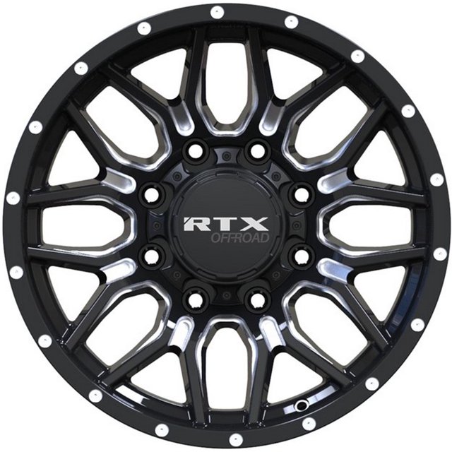 One Wheel RTX (Offroad) | 163743 | Claw | Gloss Black Milled with Rivets | 20x10 6x139.7 E