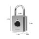 thumbnail image 3 of Teissuly Clearance Fingerprint Padlock, Smart Keyless Lock,Locker Lock, Biometric Metal Keyless Thumbprint Lock, Water Proof, USB Rechargeable,For Locker, Backpack, Suitcase(Silver, ) Teissuly WER2023081500739, 3 of 6