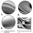thumbnail image 3 of Designart Waves framed wall art, Endless Ripples in White and Black , Abstract Modern Waves Large framed wall art decor, White Modern Gold framed wall art, 32x24 inches Gold Frame, 3 of 5