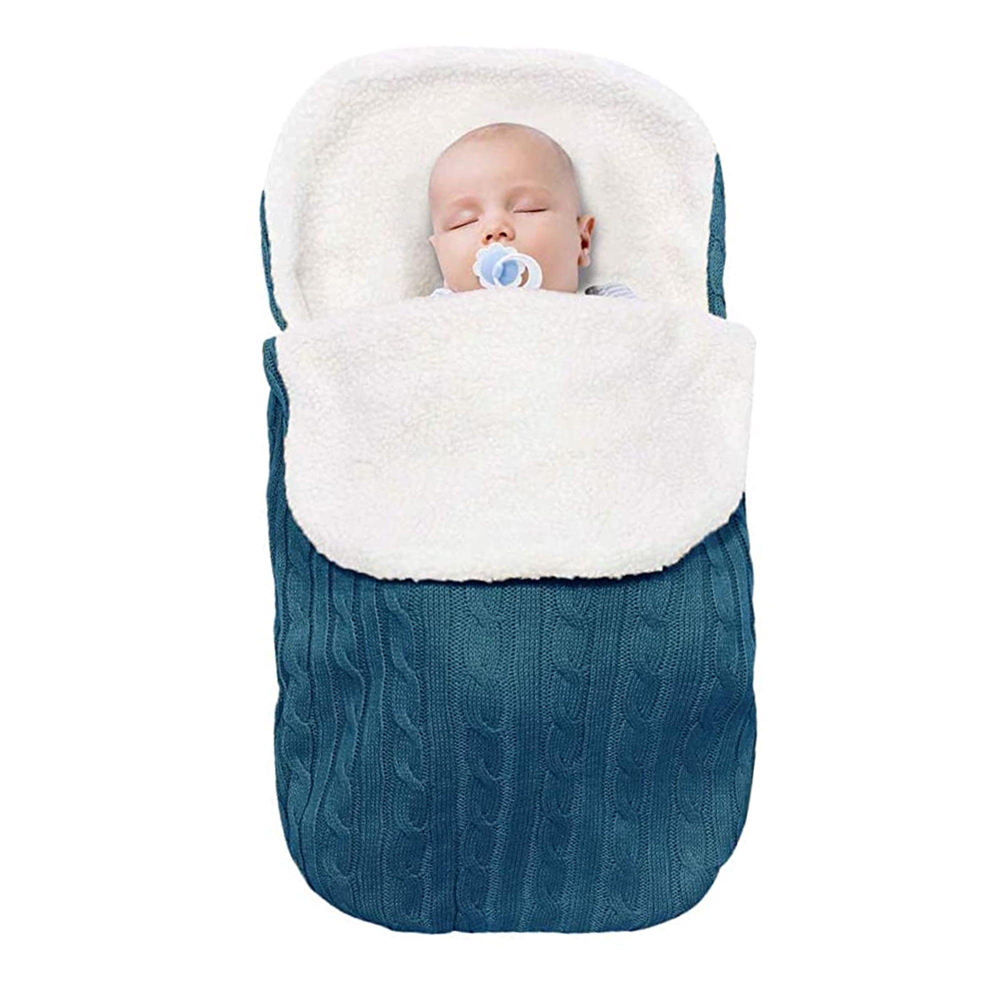 JT_ Baby Swaddle Soft Warm Envelope for Newborn Blanket Fleece Sleeping Bag Co 