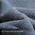 thumbnail image 5 of NC King Sherpa Fleece Bed Blanket,Embossed Winter Borrego Blanket,3-Piece 79"x91",7.5LB, 5 of 6