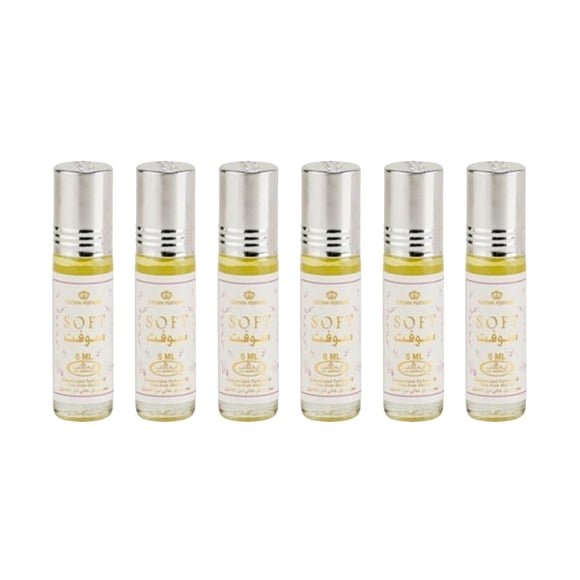 Rollerball concentrado suave Perfume Al Rehab, 6 ml (paquete de 6)