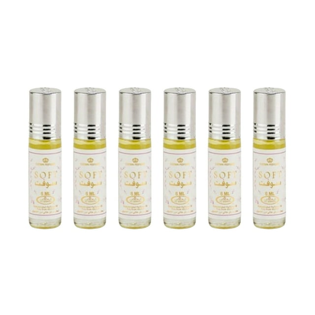 Rollerball concentrado suave Perfume Al Rehab, 6 ml (paquete de 6)