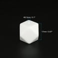 thumbnail image 2 of Uxcell 17 mm Hexagonal Silicone Beads, Polygonal Beads Bulk, White 30Pcs, 2 of 7