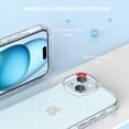 thumbnail image 4 of ULAK Case for iPhone 15 Plus Glitter, Clear Slim Shockproof Sturdy Phone Case for Apple iPhone 15+ Plus for Women Girls, Crystal Sparkle, 4 of 11
