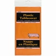 thumbnail image 2 of 54"x108" Plastic Tablecloth Orange, 2 of 4