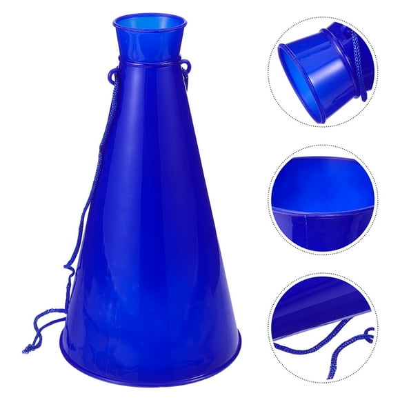GARVALON 4Pcs Cone Megaphone Blue Amplifier for Cheerleading Events