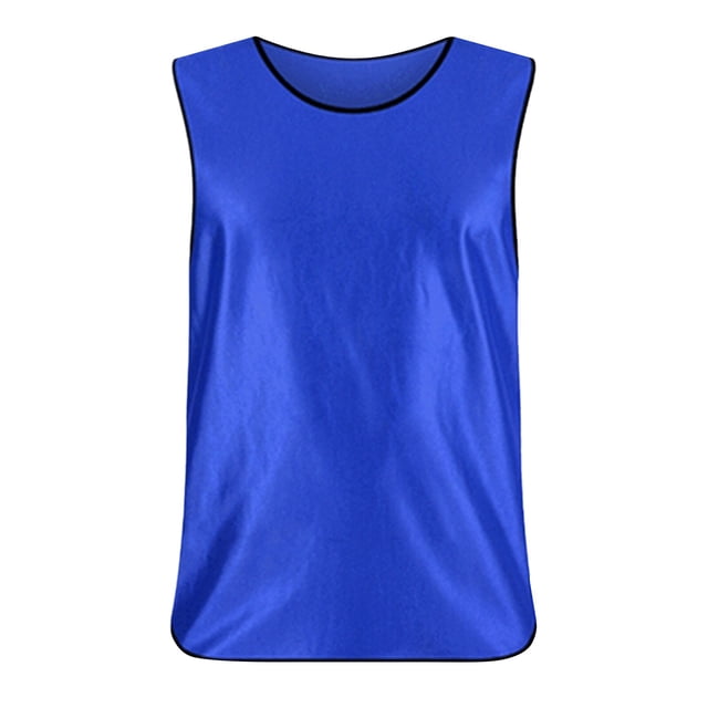 Zhuashum Hauts Garçons 3-9 Ans Printemps Été Col Rond Sans Manches Débardeurs Couleur Unie Tee Élégance Sortie Hauts Mignons Bleu Foncé