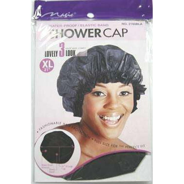 Magic Collection Extra Large Shower Cap 2160BLA Black