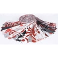 thumbnail image 4 of Soimoi 40Pcs Block Print Precut Fabrics Strips Roll Up 1.5x42inches Cotton Jelly Rolls For Quilting - Red, 4 of 9