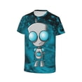 thumbnail image 4 of Boys Girls Invader Zim Shirt Graphic T-Shirt Crewneck Short Sleeve 3d Colorful Tops Tees, 4 of 7
