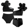 thumbnail image 6 of WOLLED Toddler Baby Two Piece Swimsuit for Girls Quick Dry Tankini Bathing Suit Kids Beach Sport Swimwear 2-12Y, 6 of 7
