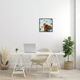 thumbnail image 2 of Happy Smiling Pet Dog with Yellow Tennis Balls Animals & Insects Framed Art Print Wall Art, 17x17, 2 of 7