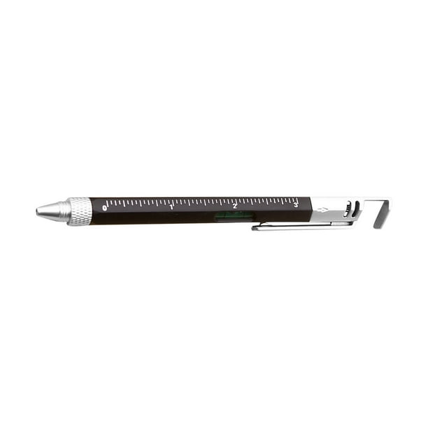 6in1 Multi-tools Pens Multifunction Ball-point Pen Level Caliper Screwdriver 5ml