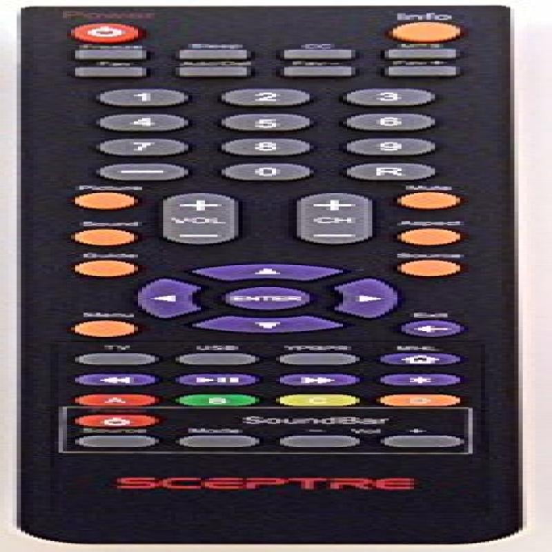 HDTV SCEPTRE 142022370010C Remote Control Controller Replacement For