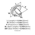 thumbnail image 4 of Amerock Allison Round Cabinet Knob 1-1/4 in. D 7/8 in. Colonial 1 pk, 4 of 7