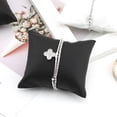 thumbnail image 3 of Wholesale Quality Leatherette Bracelet Bangle Pillow Stand Holder Chain Jewelry Display Showcase Watch Cushion Pillows for Box Black PU L, 3 of 6