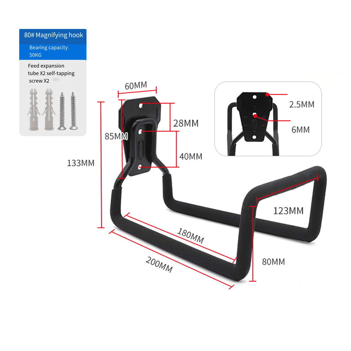 Holder - Hose Hanger Wall Mounted Water Hose Holder for Outside , Hose Reel Hose Hooks