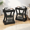 Black-2, variant on End Tables Living Room Set Of 2 With Charging Station Black