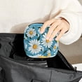 thumbnail image 6 of Daisy Sanitary Napkin Purse Storage Bag Zipper Pouch School Supplies Small Treat Pouch 4.7x6.6x6.6 in Made of Velvet, Sponge, 6 of 6
