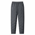 thumbnail image 3 of Cmfcve Mens Big & Tall Fleece Sweatpants Winter Warm Sherpa Lined Track Pants Thermal Joggers with Zipper Pockets, 3 of 4