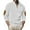 White, variant on PuLe Mens Henley Men's Casual Solid Color Button Up Long Sleeved Shirt Long Sleeve Stand-up Collar Blouse Shirt