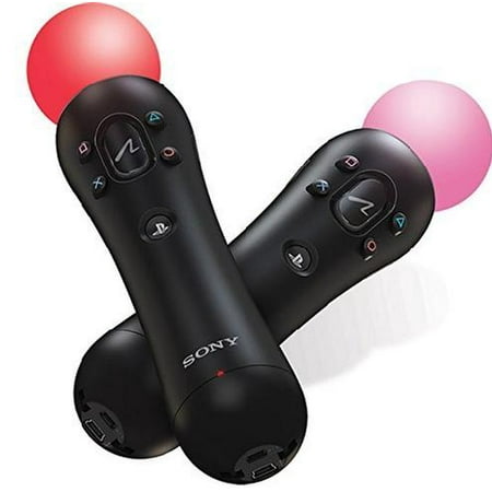 PlayStation 4, PlayStation VR Move Motion Controllers - Two Pack (Bulk Packaging)