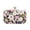 Black, variant on 3D Flower Clutch Purses for Women Gold Formal Wedding Party Evening Bags Chain Floral Shoulder bag