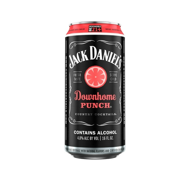 Jack Daniel S Country Cocktails Downhome Punch Malt Beverage 16 Oz Can 9 6 Proof Walmart Com Walmart Com