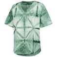 thumbnail image 2 of Women's G-III 4Her by Carl Banks Hunter Green Milwaukee Bucks Tournament Raglan Oversized Tie-Dye V-Neck T-Shirt, 2 of 3