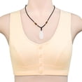 thumbnail image 4 of SDNall Bras for Women No Underwire Traceless Comfortable No Steel Ring Breathable Gathering Front Opening Buckle Everyday Bras, 4 of 9