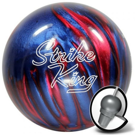 Brunswick Strike King Bowling Ball- Blue/Red (Best Bowling Ball For Strikes)